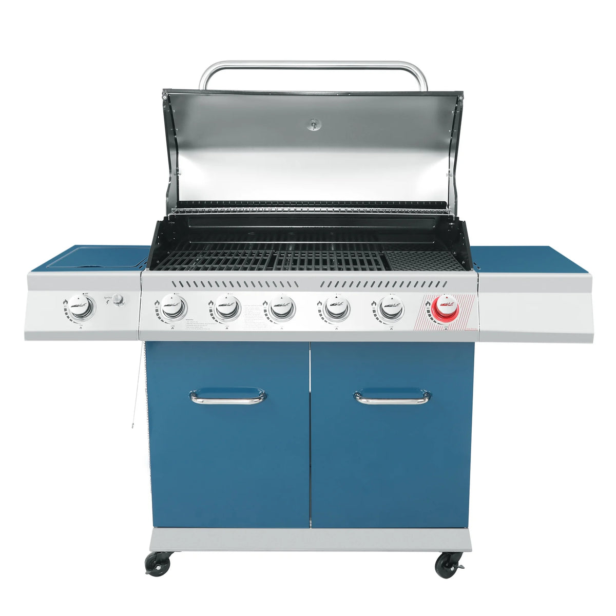 6-Burner BBQ Gas Grill with Sear Burner and Side Burner I28227