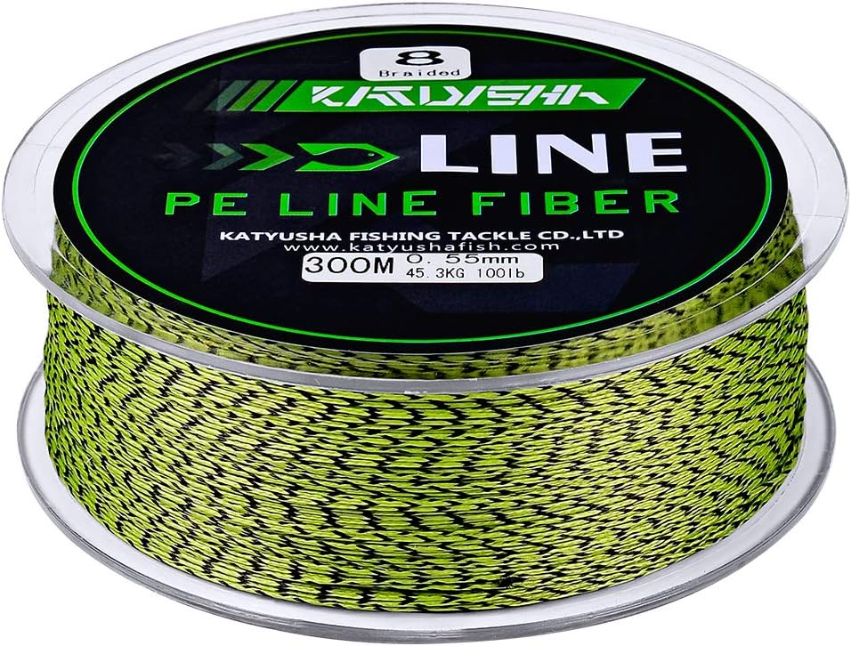 Braided Fishing Line 4 Strands 6Lb Test 109 Yards Pack of 2 T11606
