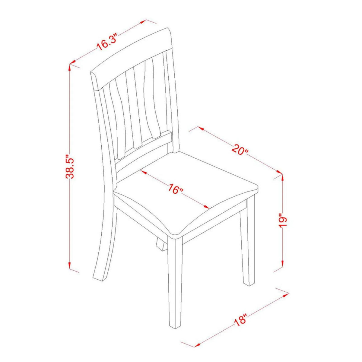 3-piece Dining Set with Wood Seat in Black/Cherry R9380