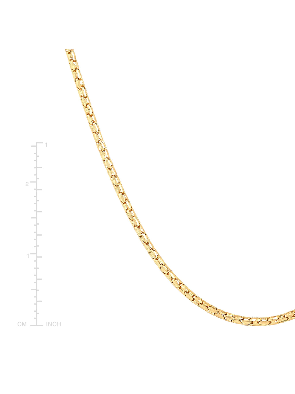 14kt Yellow Gold Bird Cage Chain Necklace, 18" A235
