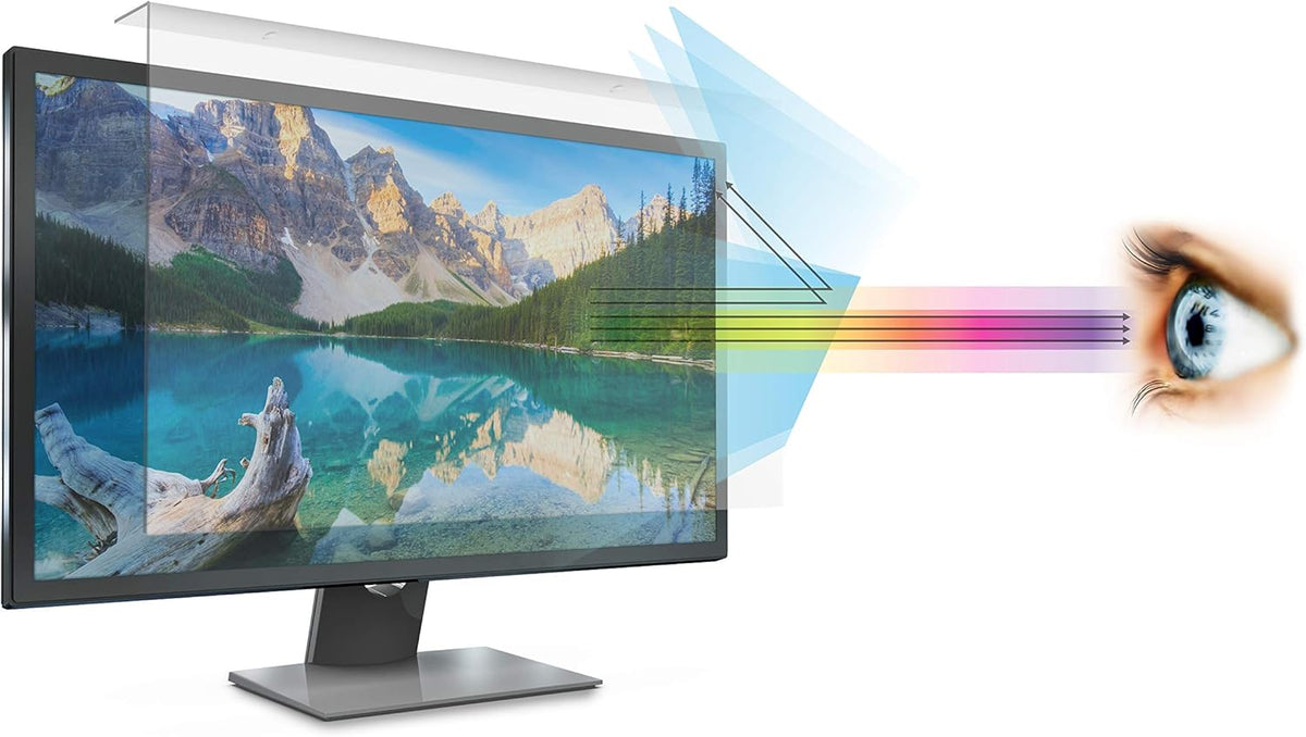 Anti Blue Light Screen Filter for 23 and 24 Inches Widescreen Computer Monitor, Pack of 2 Y74149