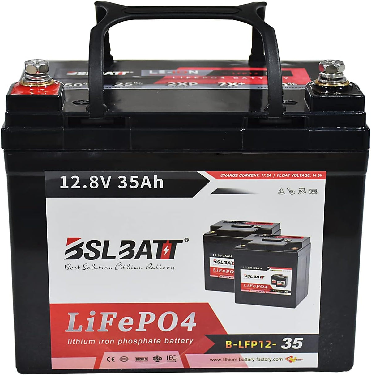12V 7Amps LiFePO4 Deep Cycle Rechargeable Battery, Pack of 2 F26246