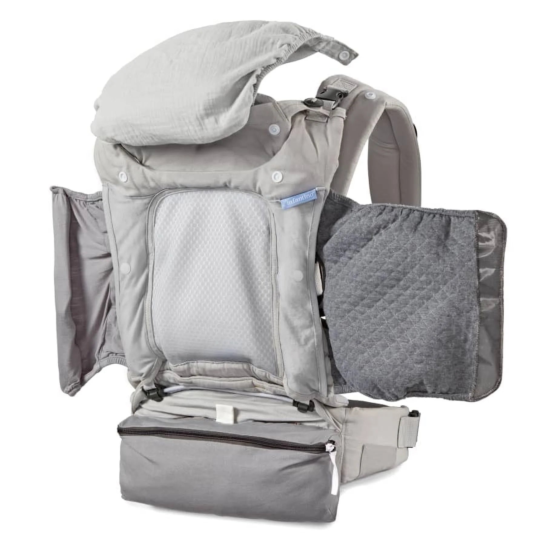 Gray 4-Position Ergonomic Baby Carrier H895088