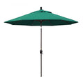 Bronze Aluminum Pole Patio Umbrella with Push Button Tilt Crank Lift S3257