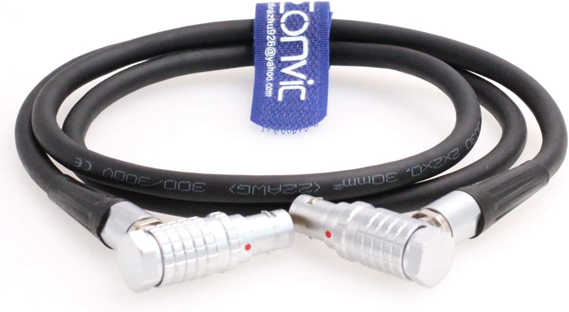 Right Angle 6pin Female Power Cable for Camera F18198