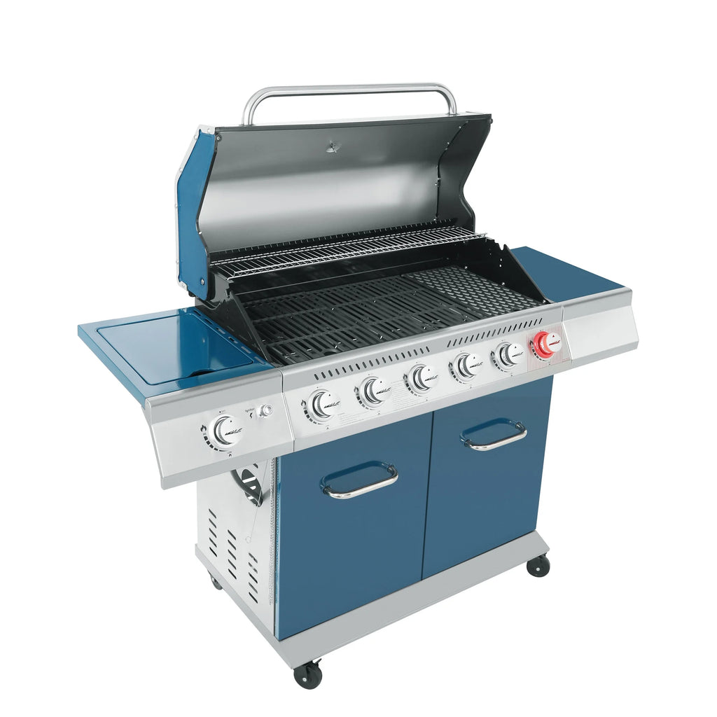 6-Burner BBQ Gas Grill with Sear Burner and Side Burner I28227