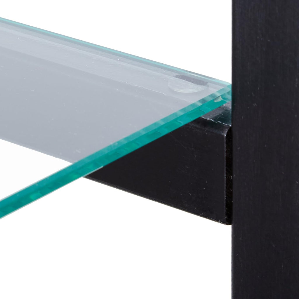 Black Glass Curio Cabinet F65588