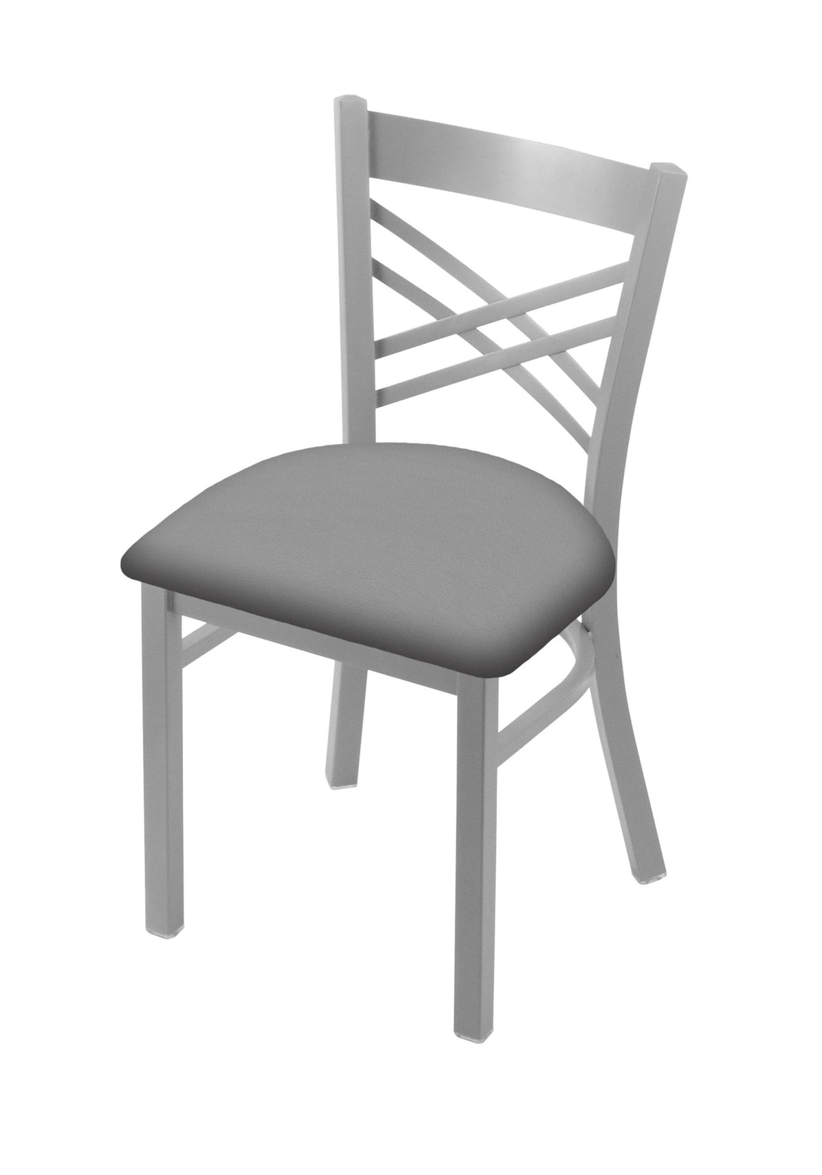 18x22 Chair with Anodized Nickel Finish and Canter Pine Seat U84636