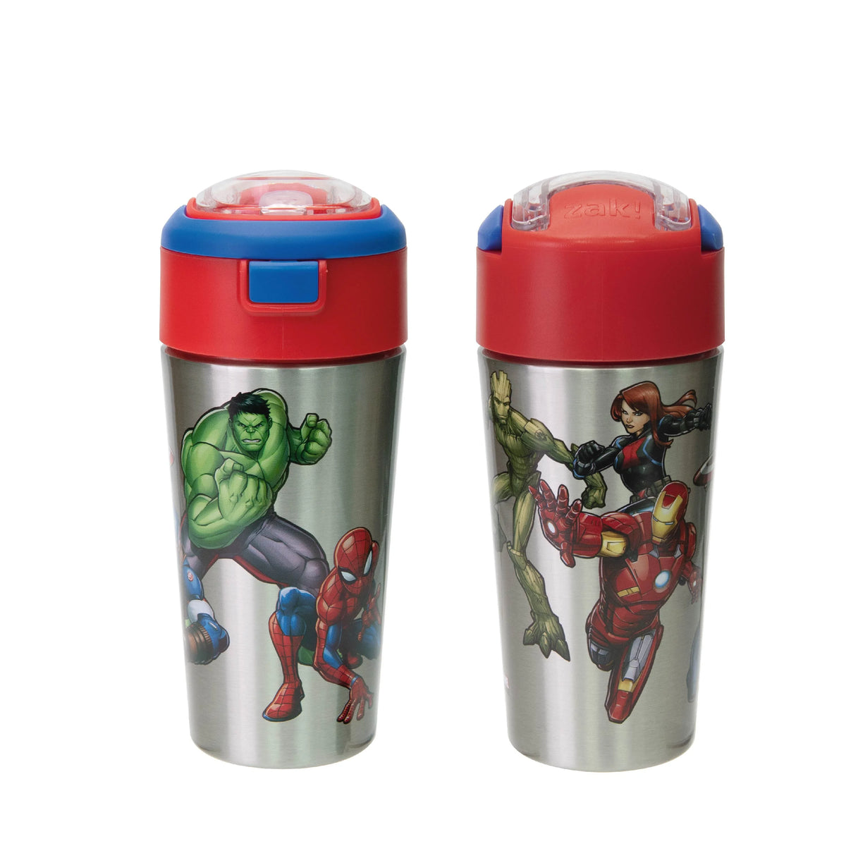 12 oz. Stainless Steel Kids Water Bottle with Push-Button Flip Lid B955