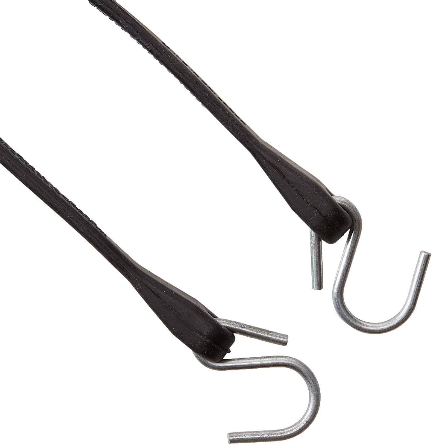 Pack of 25 Bungee Cords with Hooks Rubber Tarp Straps with Crimped Metal S Hooks Heavy Duty Bungie Cord Tie Downs J8775