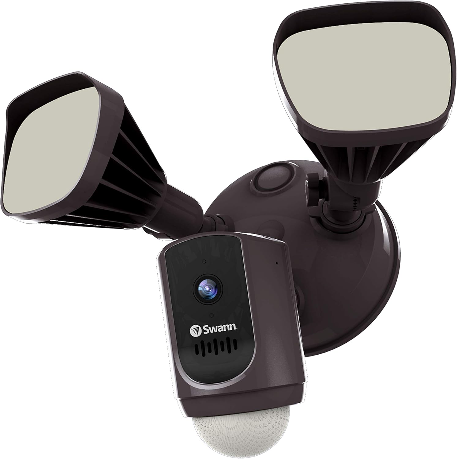 White 1080p Wi-Fi Floodlight Security Camera with Color Night Vision A874542
