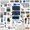 Mega2560 LCD1602 Servo Stepper Motor Sensors Breadboard Jumper Wire Resistor Capacitor Transistor STEM Electronic Projects Starter Kit H492