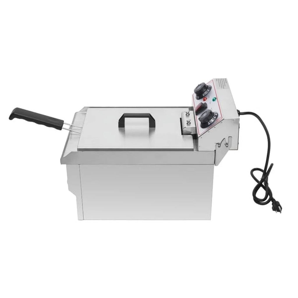 8.5QT Stainless Steel Single Tank Deep Fryer 1700W N195