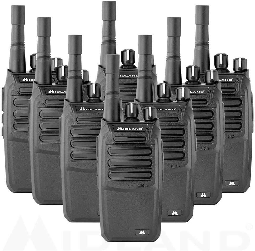 Two-Way Business Band Radio Bundle - Black (Pack of 8) W629