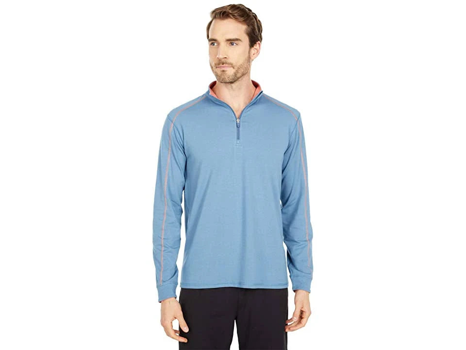 Indigo/Sahara Performance Quarter Zip F450447
