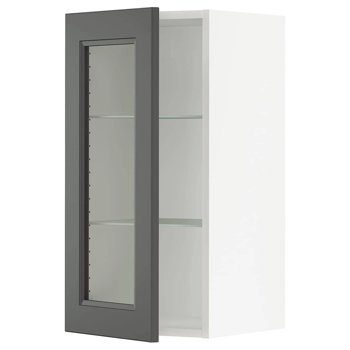 White Wall Cabinet with Glass Door Q833