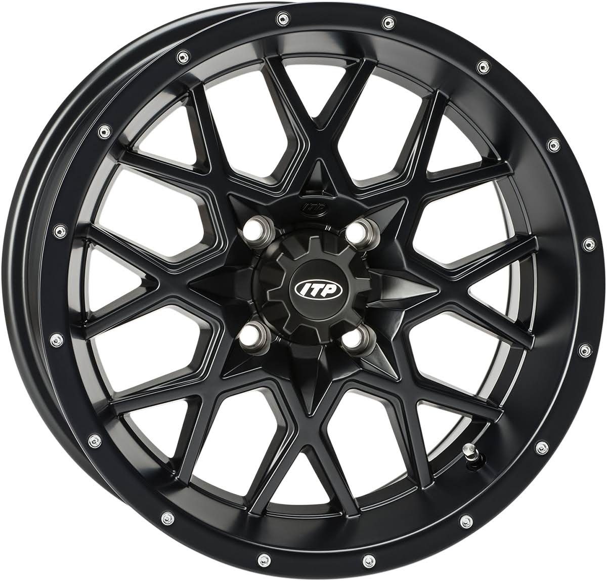 Hurricane Wheel Black 14x7 4/137 5+2 W3458