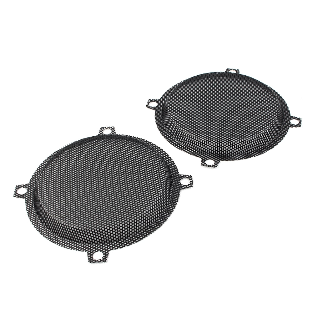 Black Motorbike Wired Punched Steel Mesh Speaker Grilles Cover for Harley Davidson Electra Glide 5.25" Speaker FLHTCU 1996-2013 E499