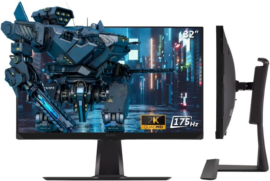 32 Inch 1440p 0.5ms 175Hz Gaming Monitor with HDR600, 99% AdobeRGB, HDMI, DisplayPort V3120