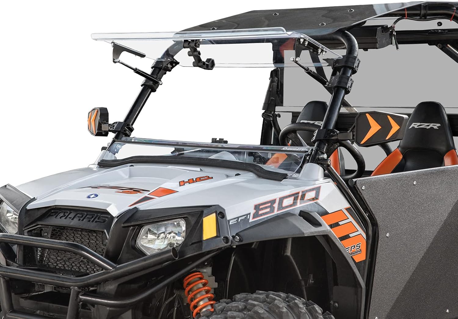 Scratch Resistant Flip Windshield, 1/4” Polycarbonate V7800