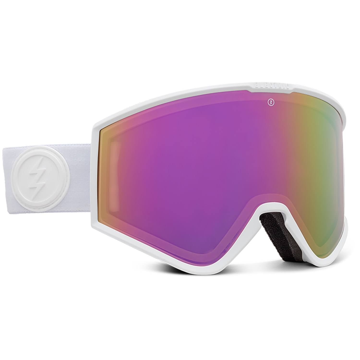 Matte White Pink Chrome Goggles Y48247
