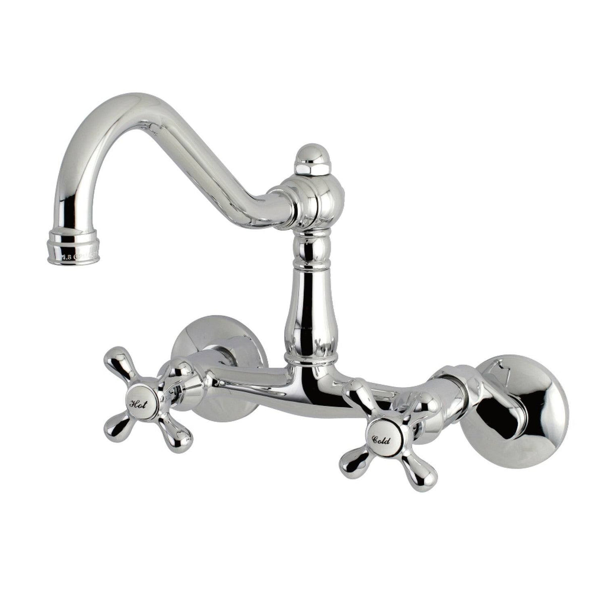 Brushed Brass Adjustable Wall Mount Kitchen Faucet Q7620