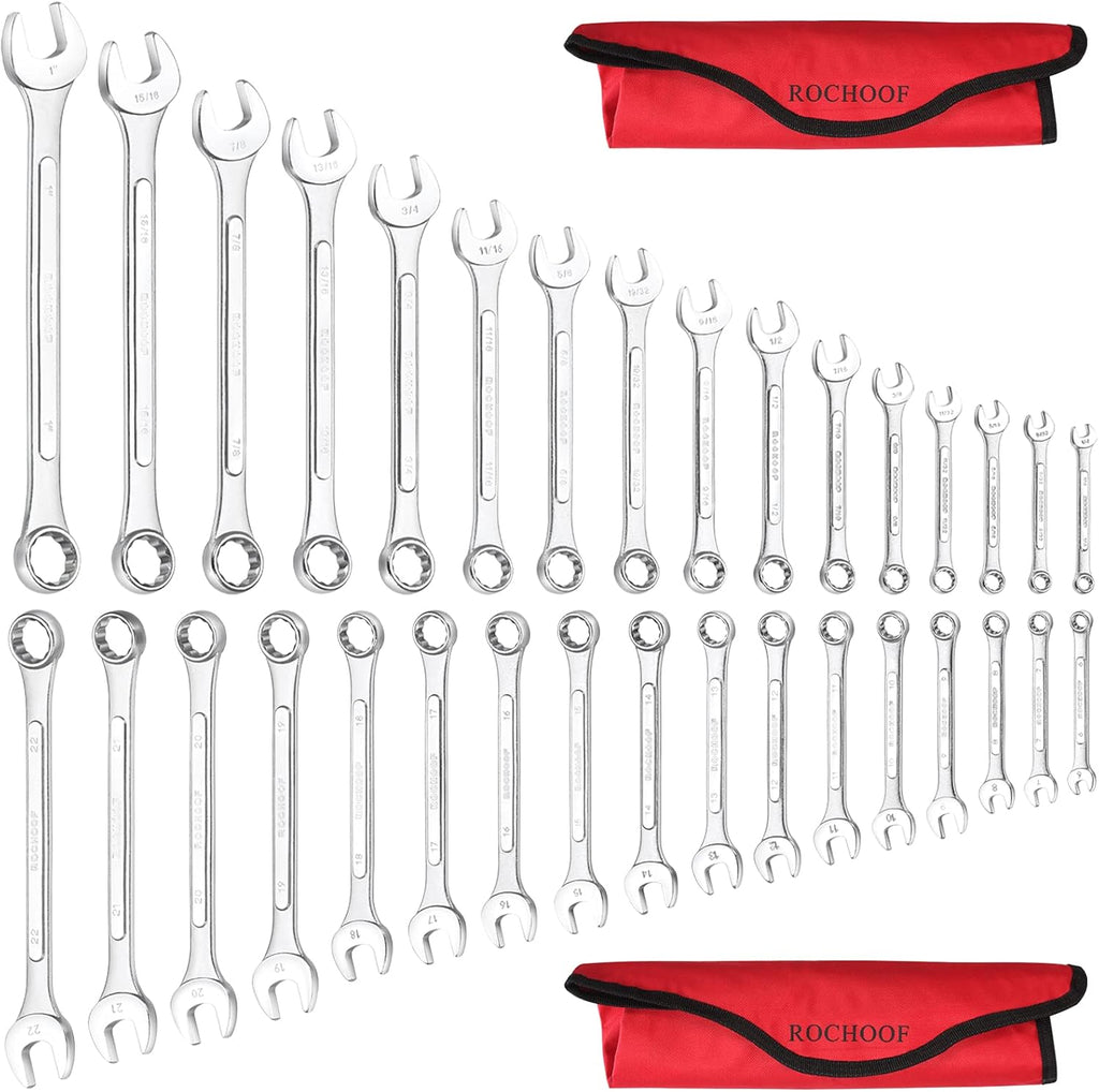 5-Piece Metric Combination Wrench Set with Rolling Pouch K311355