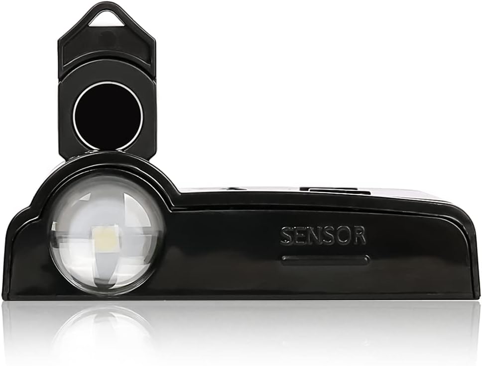 Black Wireless LED Projector Car Door Step Welcome Lights U152321