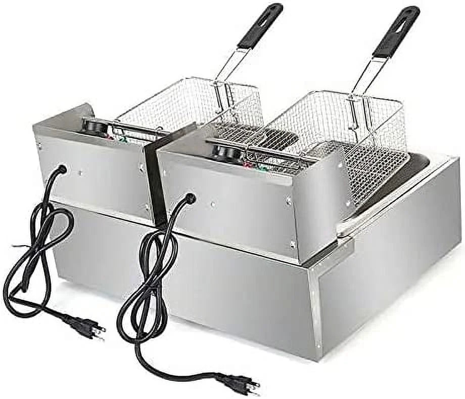 Stainless Steel Electric Deep Fryer with Basket G565994