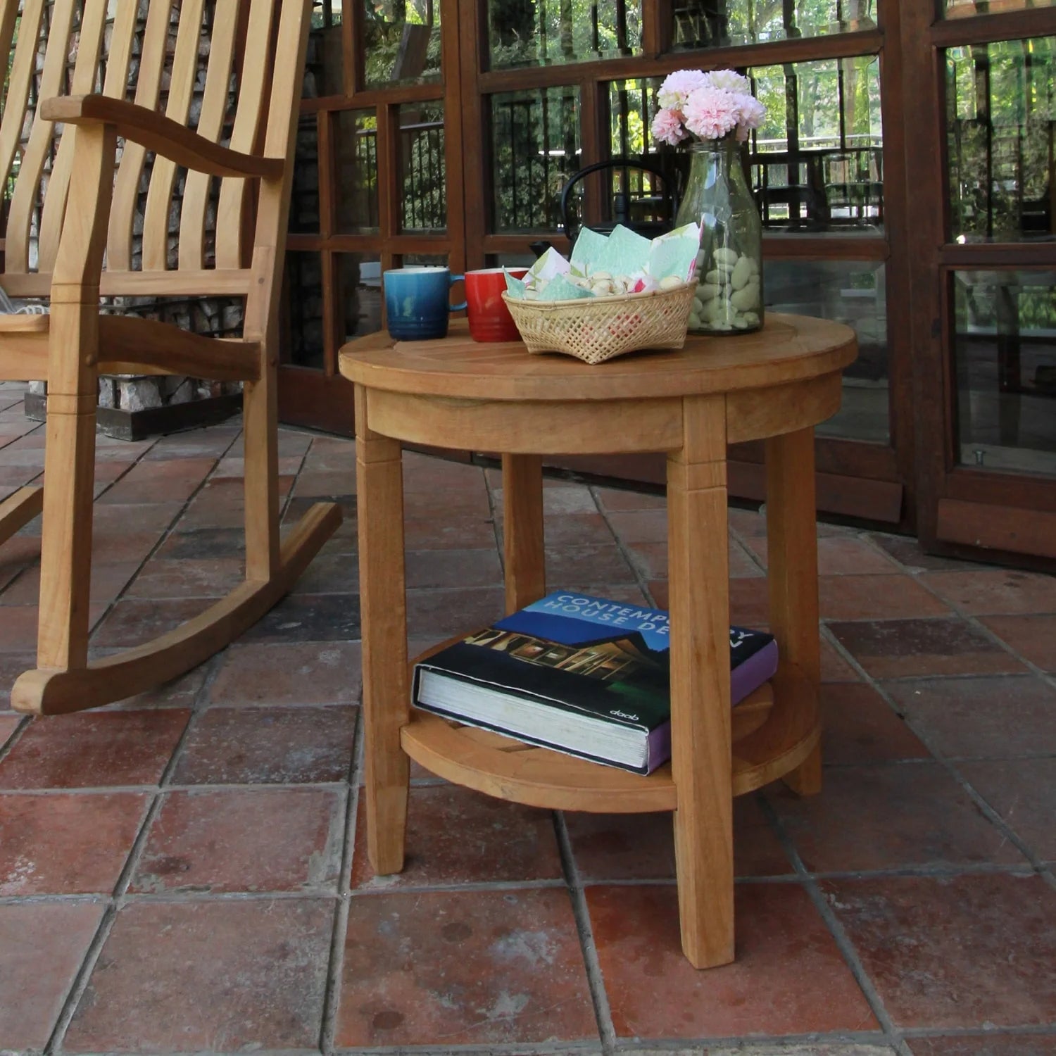 Teak Rocking Chair Set X98006