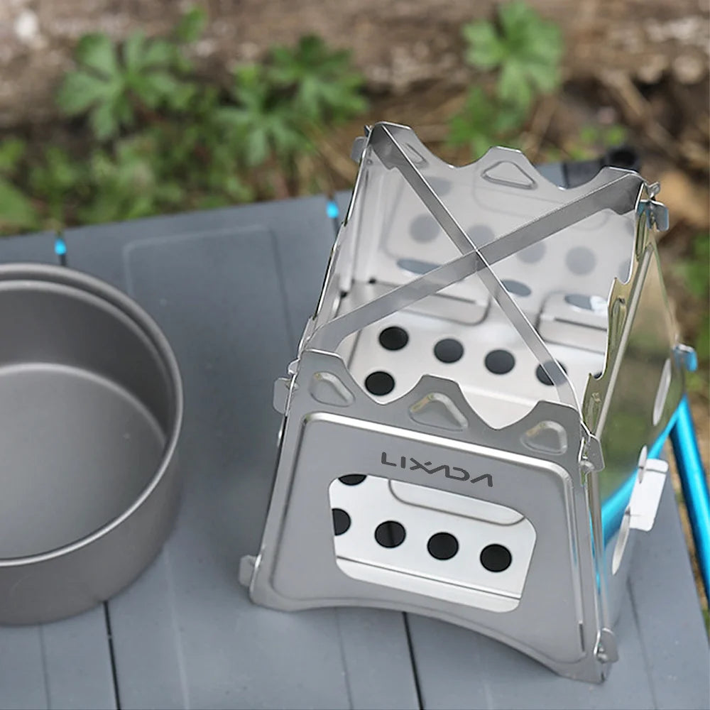 Compact Folding Wood Camping Cooking Picnic G952