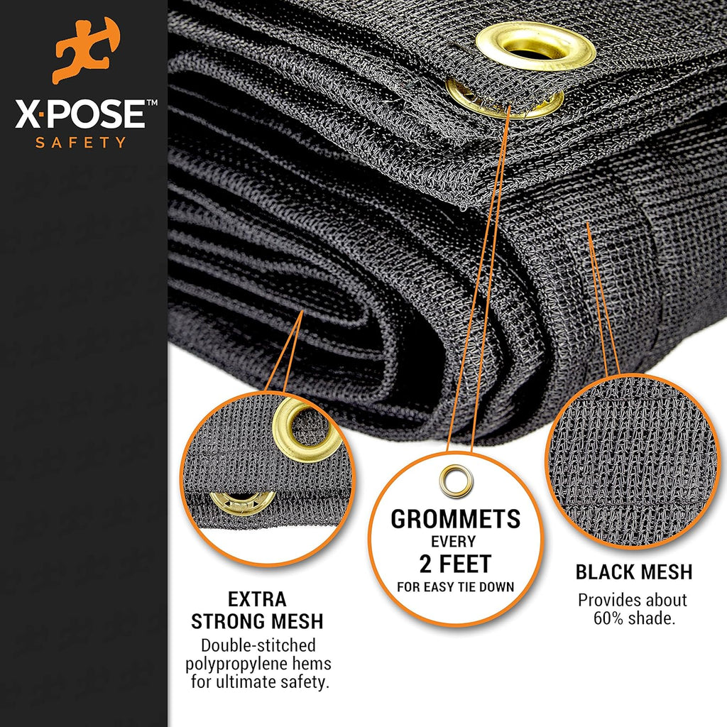 Heavy Duty Mesh Tarp 8’ x 16’ Black Waterproof Cover Q93512