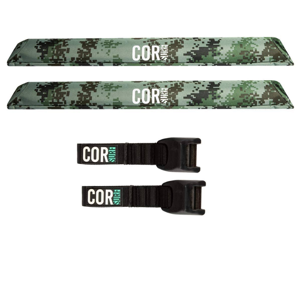 Car Rack Pad and Silicone Tie Down Strap Combo Pack L4203