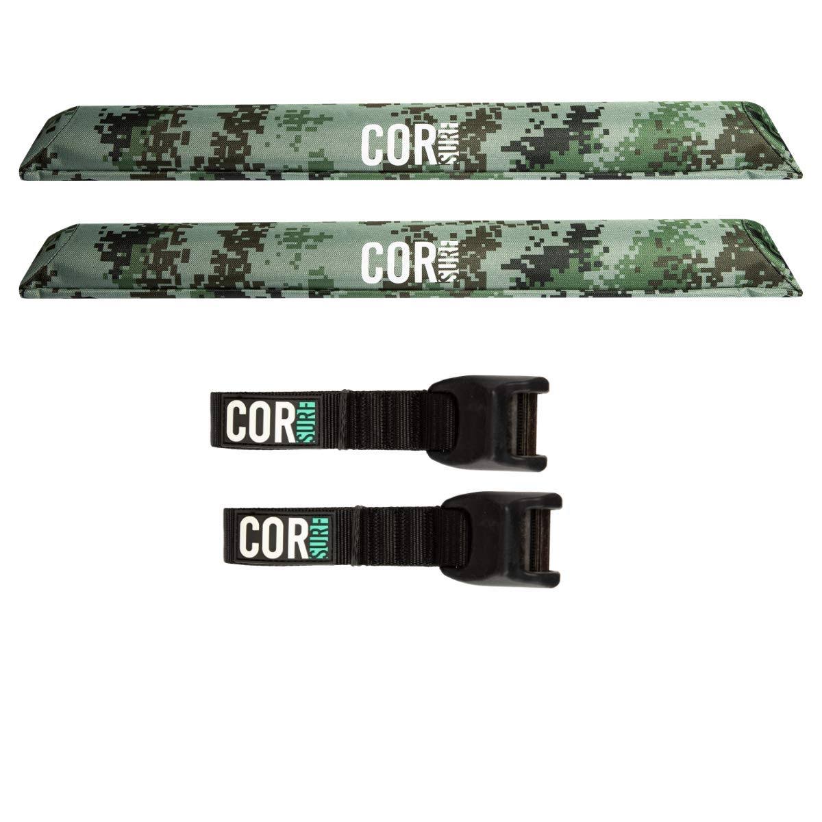 Car Rack Pad and Silicone Tie Down Strap Combo Pack L4203