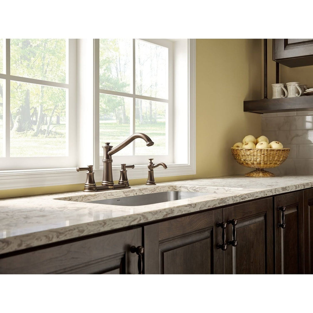 Oil Rubbed Bronze Two-Handle Kitchen Faucet O51826