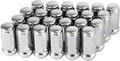 24pcs Silver Tone M12x1.25 Bulge Acorn Closed End Wheel Lug Nuts U5543