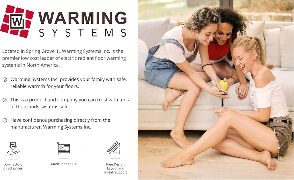 Electric Radiant Floor Heat Heating System with Thermostat A6920