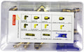 21 Pieces Brass Push to Connect Air Brake Line Fittings Connector Kit with Air Brake Line Cutter L26863