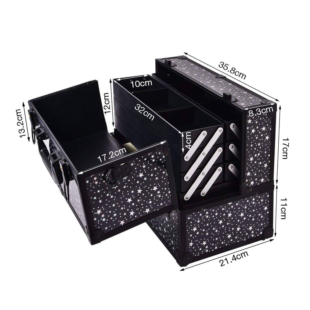 6 Trays Large Cosmetic Organizer Storage Box P3681