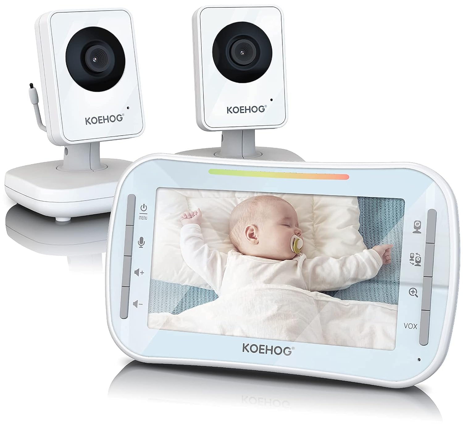 Video Baby Monitor with Auto Night Vision and Temperature Alert Q1520