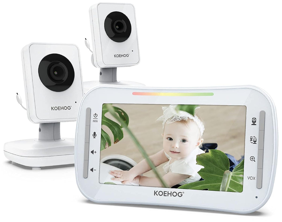 Video Baby Monitor with Auto Night Vision and Temperature Alert Q1520