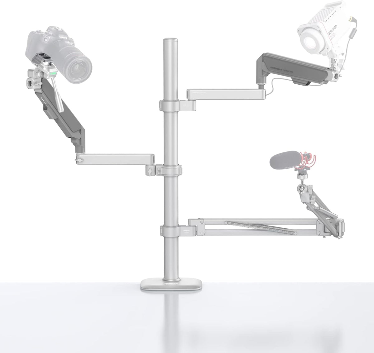 Camera Desk Mount Stand, Flexible Overhead Webcam Boom Arm Z580
