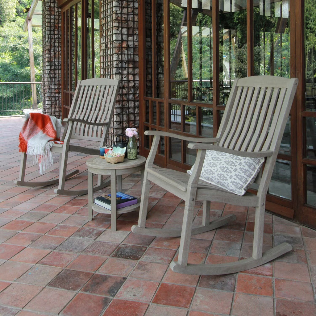 Teak Rocking Chair Set X98006
