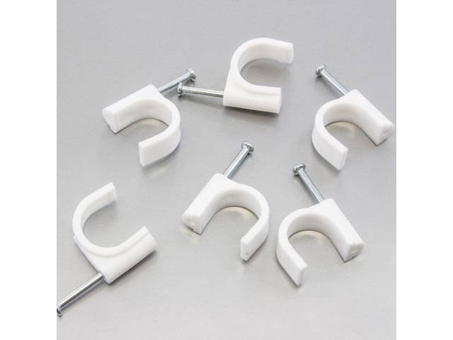 2500 Round 18 mm Cable Wire Clips Y62455