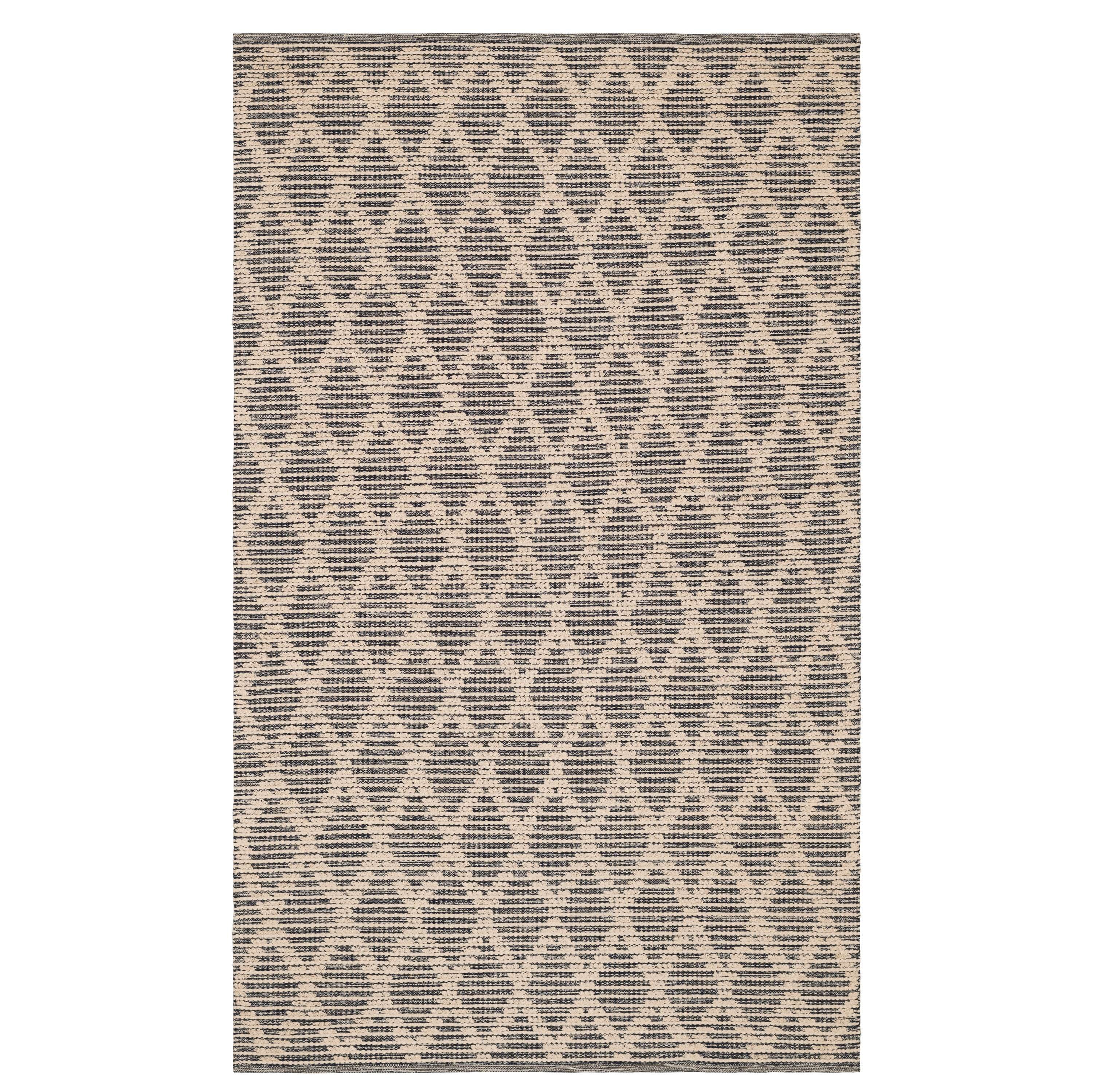 Textured Handwoven Cotton Rug Runner X56536
