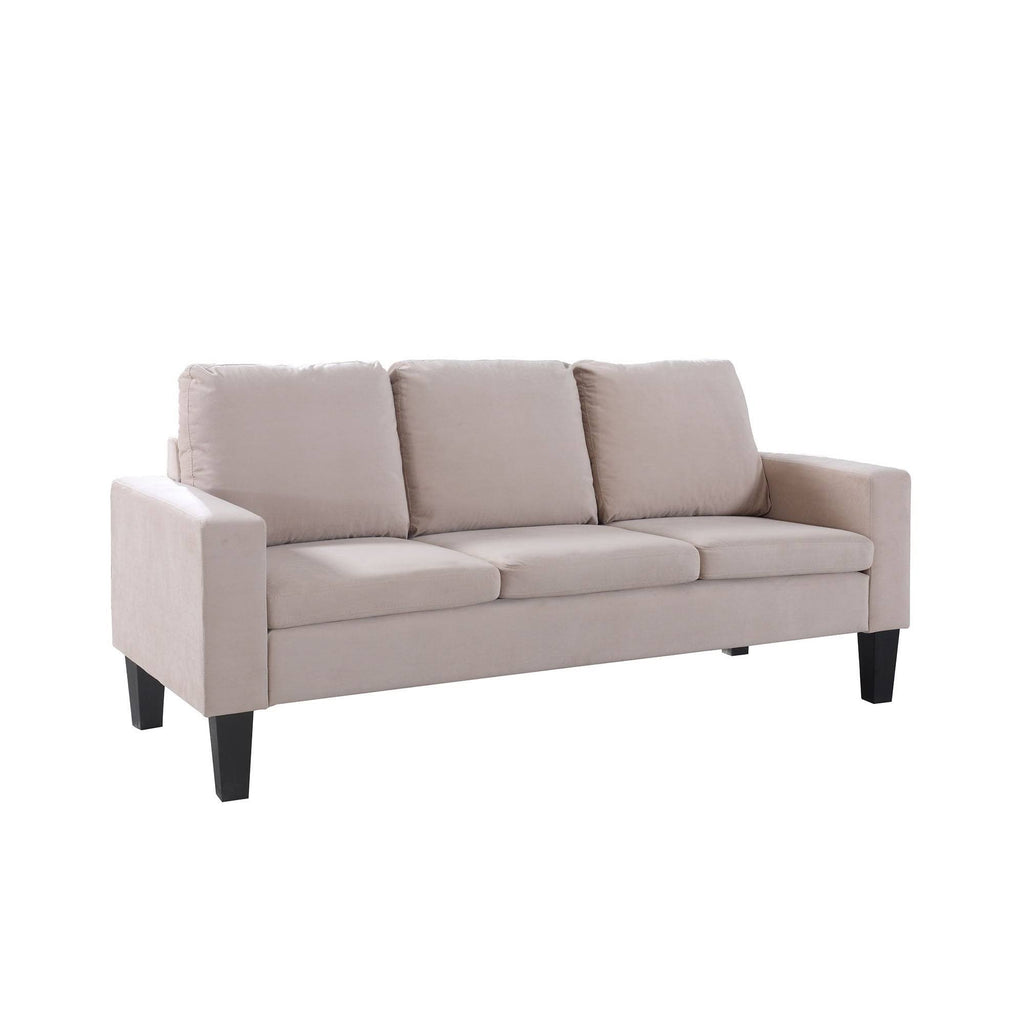 Beige Microfiber Sofa X4927