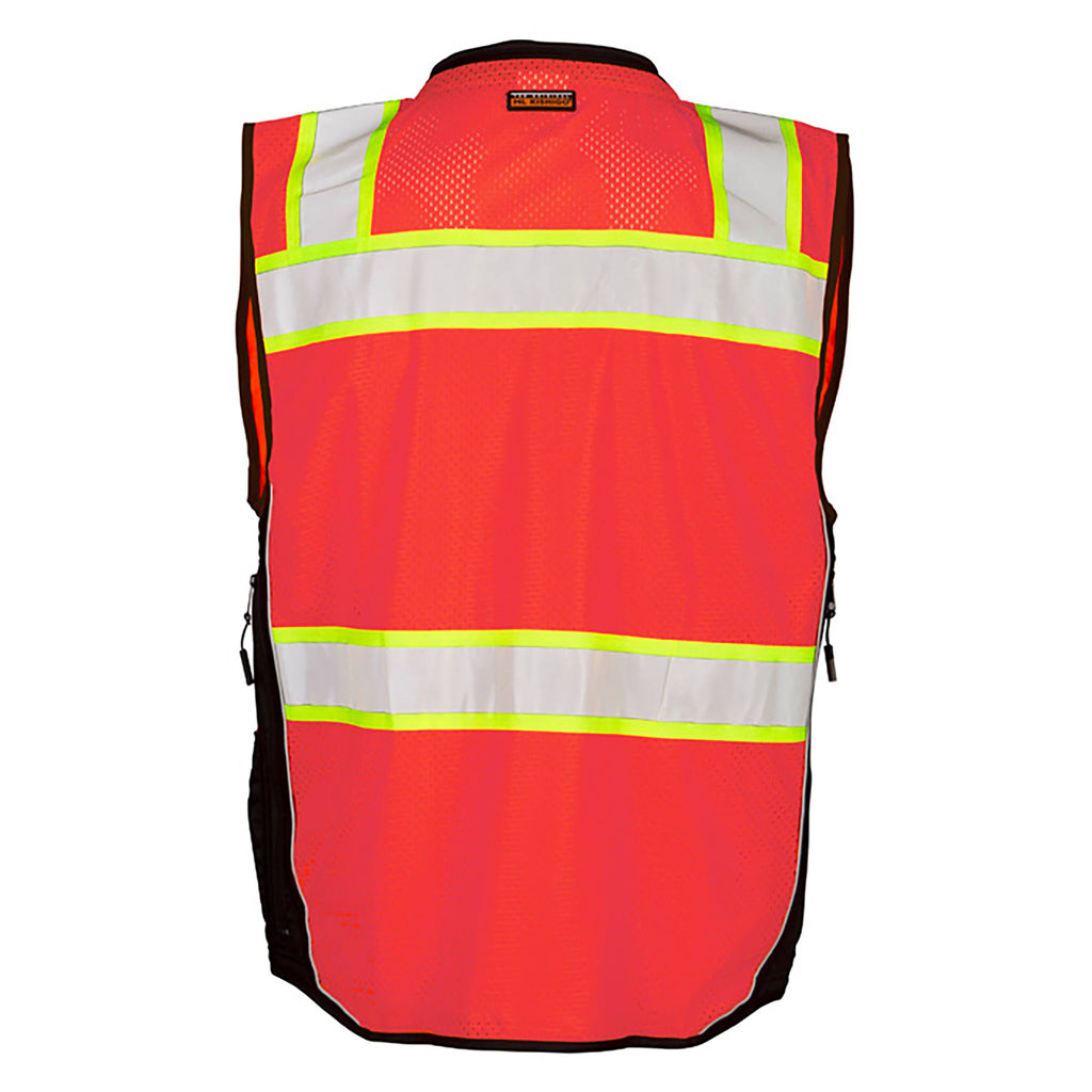 Fluorescent Red Surveyors Vest W61894