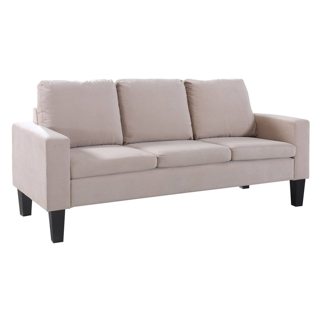 Beige Microfiber Sofa X4927