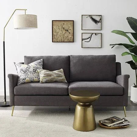 Grey Sofa with Gold Legs K134