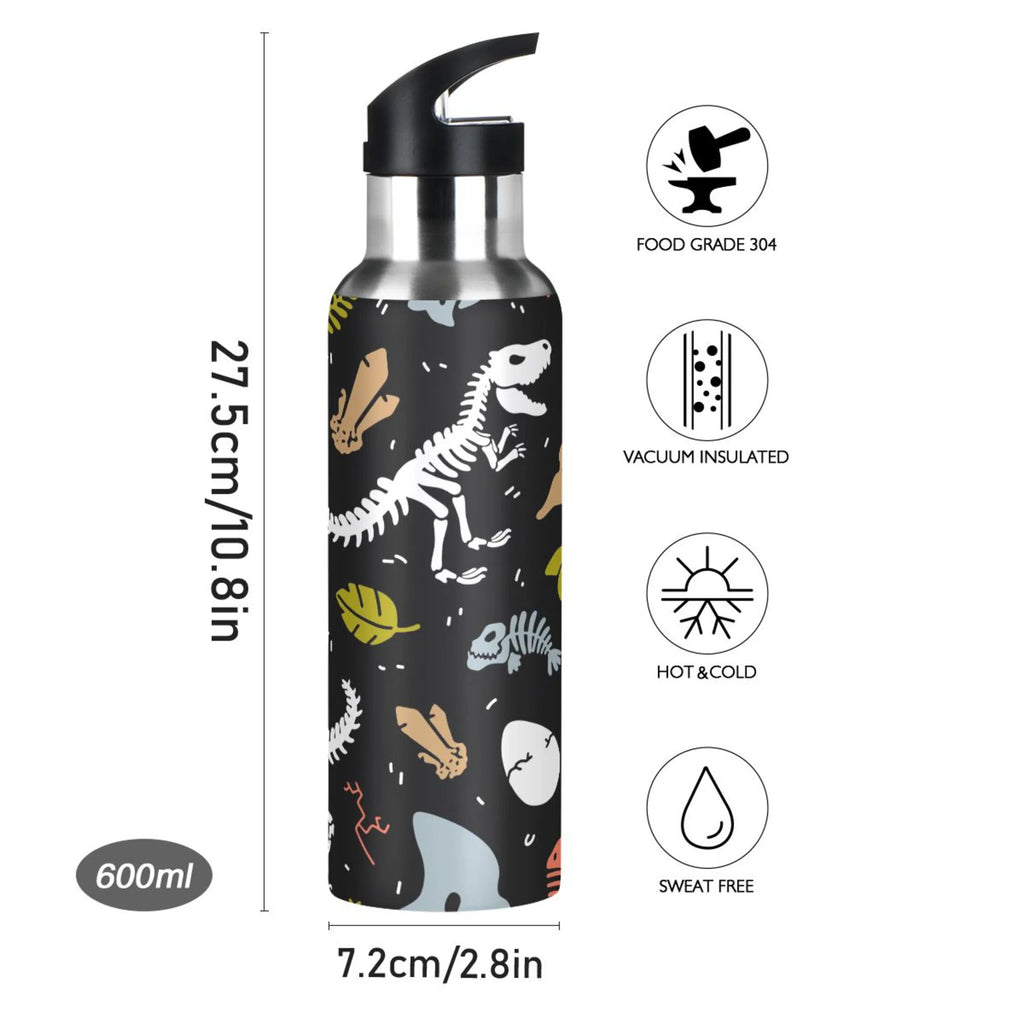Stainless Steel Vacuum Insulated Water Bottle with Straw Lid 20 OZ X278500